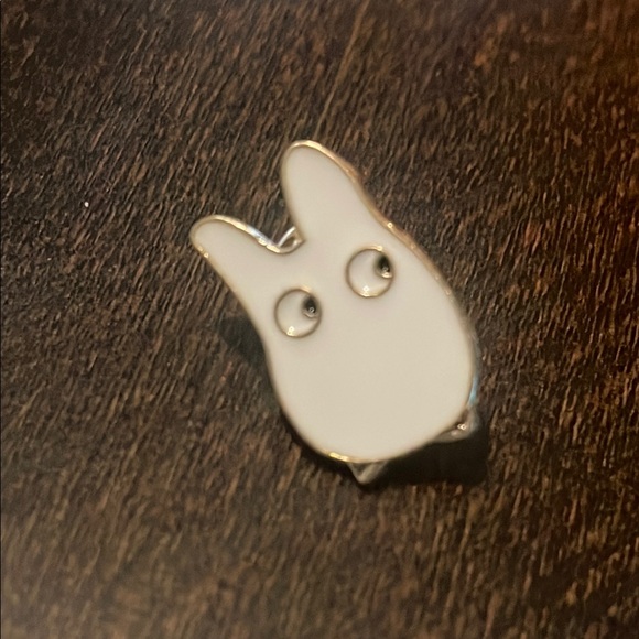 Jewelry - Cute White Bunny‎ Enamel Pin